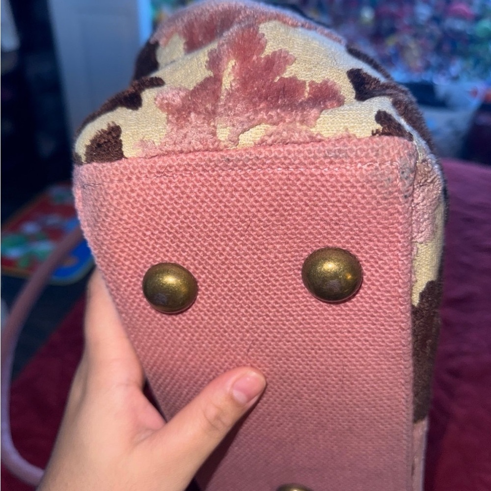 Cake By Petunia Pink and Brown Women's Bag and Pouch Combo - Picture 11 of 12